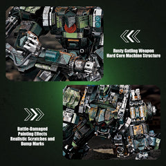 High GODO battle-damage scratches: authentic wear marks add rugged realism to displays.