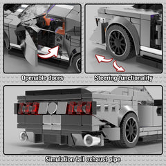 High GODO building set rear wing illustrating authentic race car aesthetics.