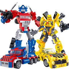 High GODO transforming robot-assembly: 636 pieces fuel imaginative building.