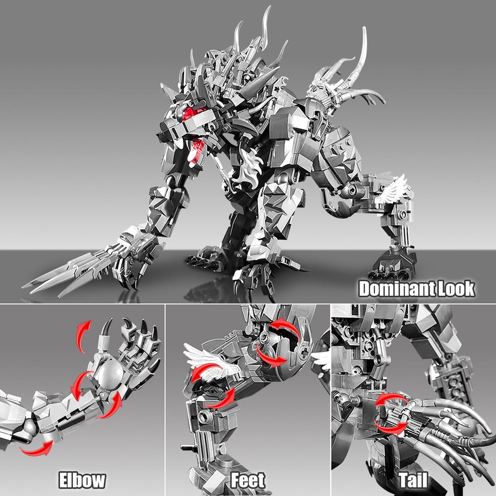 HIGH GODO Werewolf eyes-teeth-claws highlight lifelike features for dynamic poses.