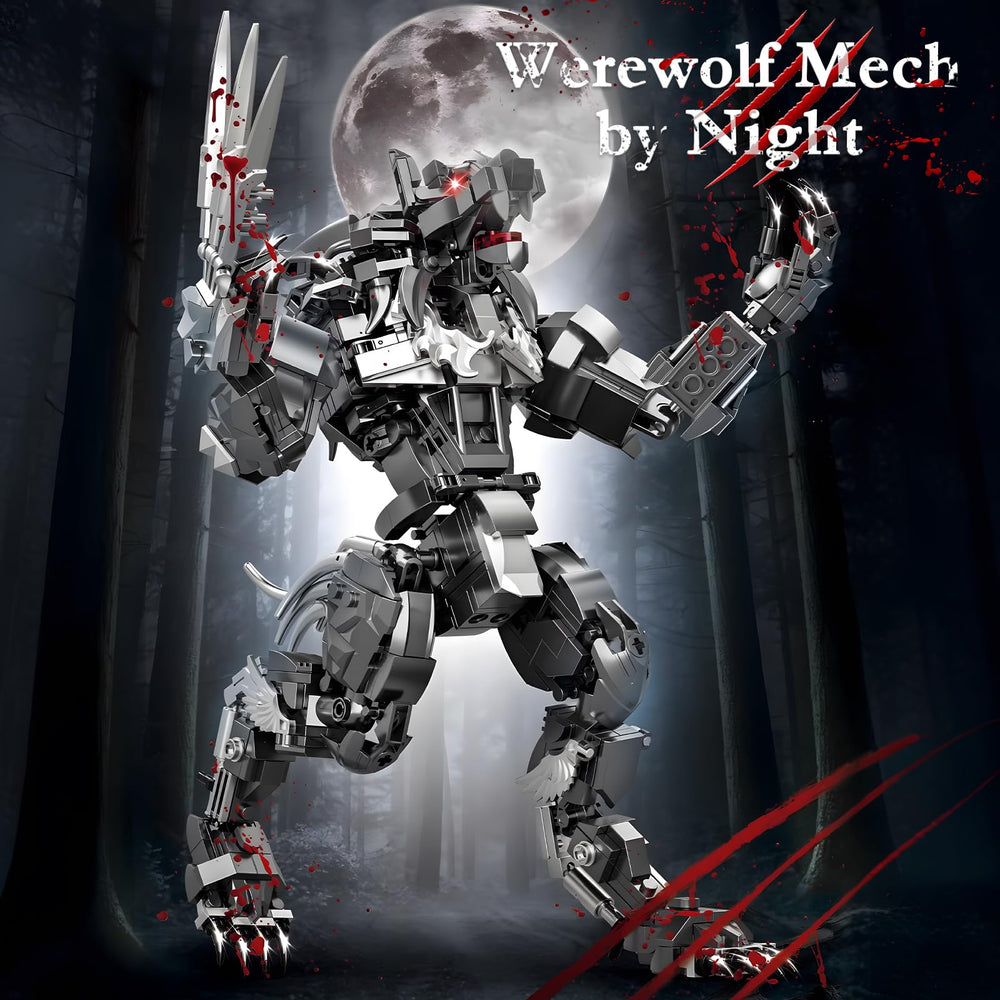 HIGH GODO Werewolf Mech model with detailed night creature for collectors.