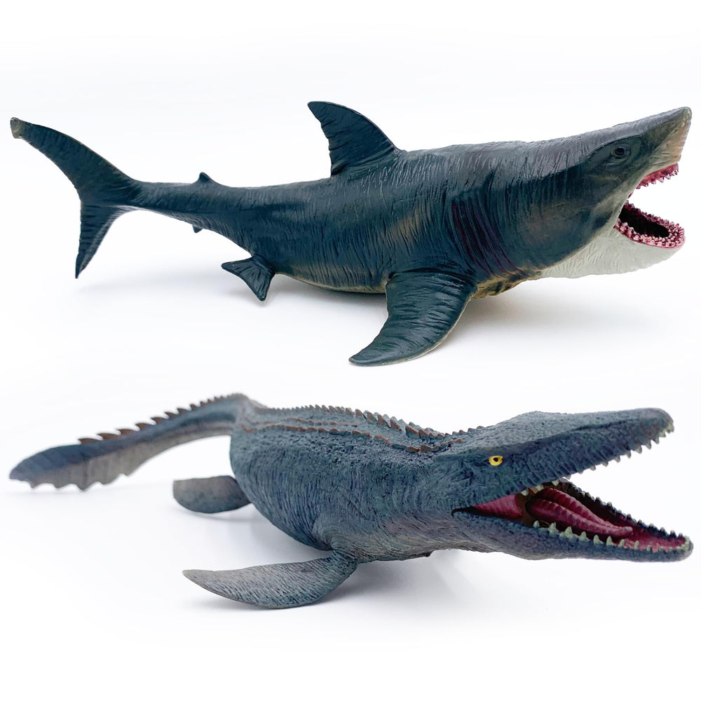 Higherbros Megalodon 11-inch toy with realistic detailing for storytelling