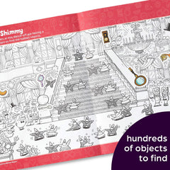 Highlights coloring pages beside hidden pictures for creative, extended play.