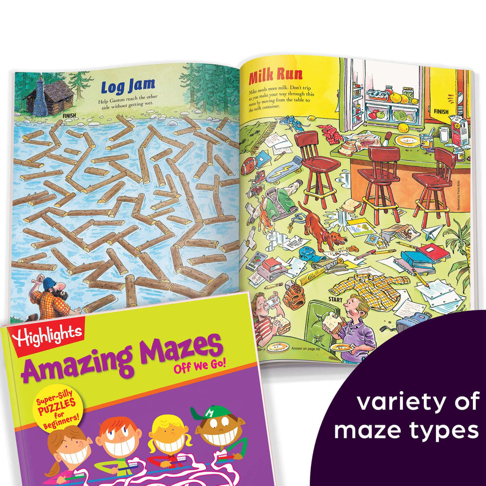 Highlights for Children Amazing Mazes animal friends illustration for engaging, screen-free play