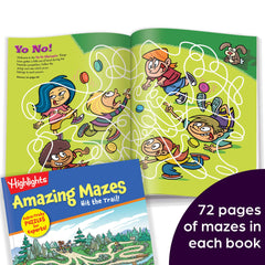 Highlights for Children amazing mazes two books spread showing duo puzzle challenges