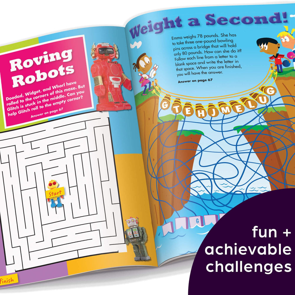 Highlights for Children mazes challenge closeup reveals colorful paths and kid-friendly riddles