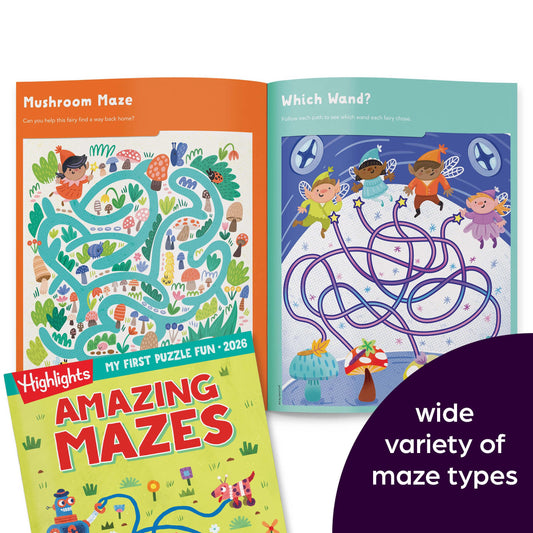 My First Puzzle Fun 4-Book Set inside pages with beginner puzzles.