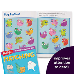 My First Puzzle Fun 4-Book Set matching activities build pattern recognition.