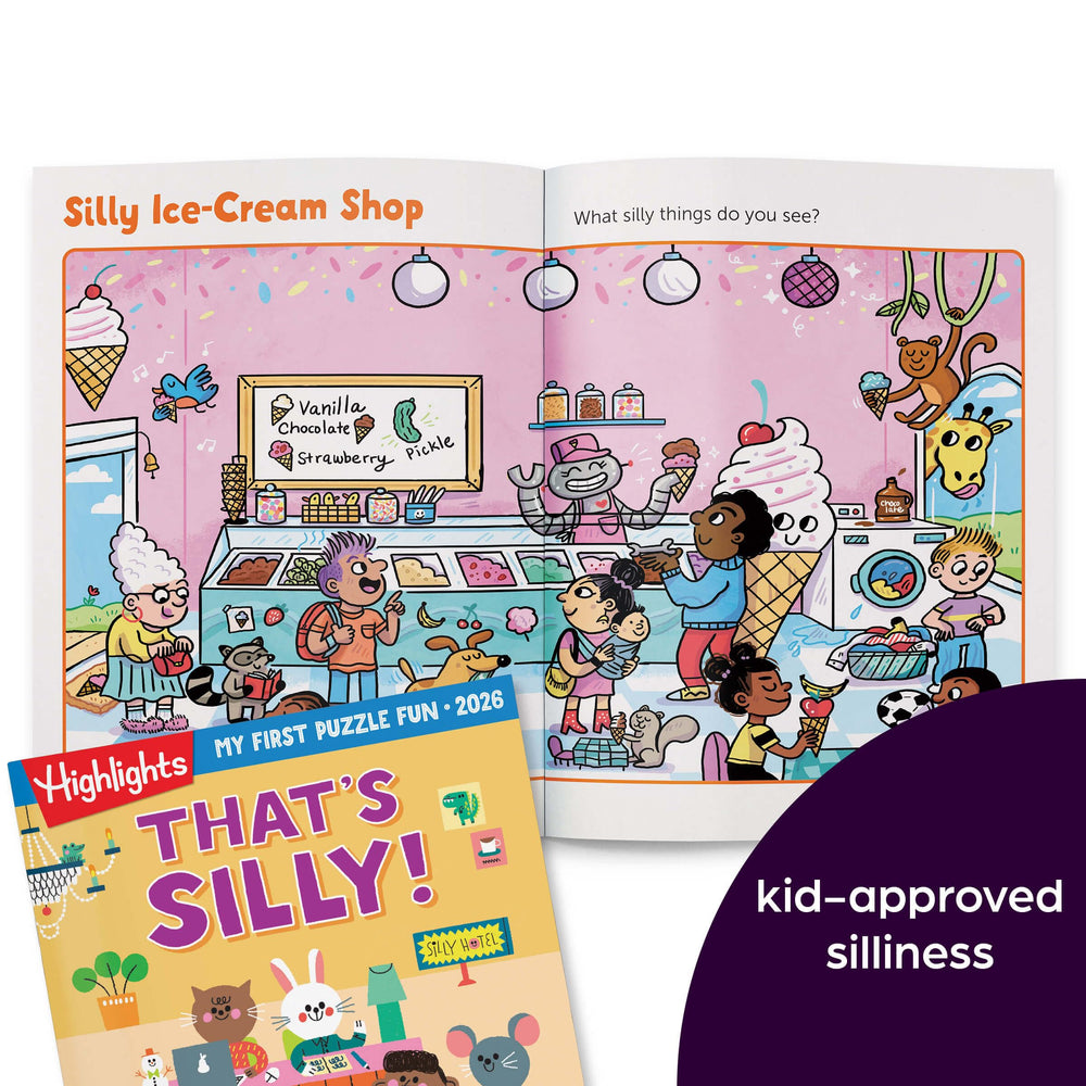 My First Puzzle Fun 4-Book Set spot-the-differences boosts attention to detail.