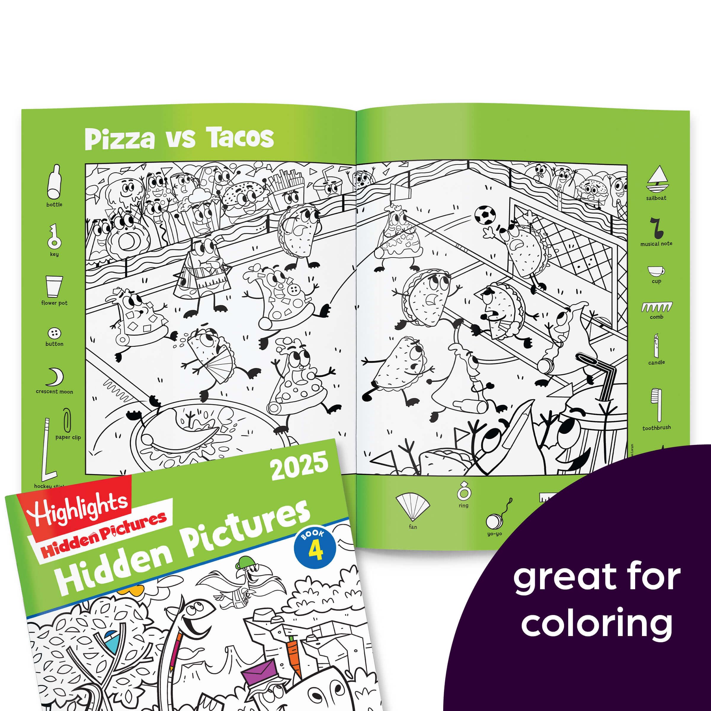 Coloring page after solving each find supports creativity and calm focus.