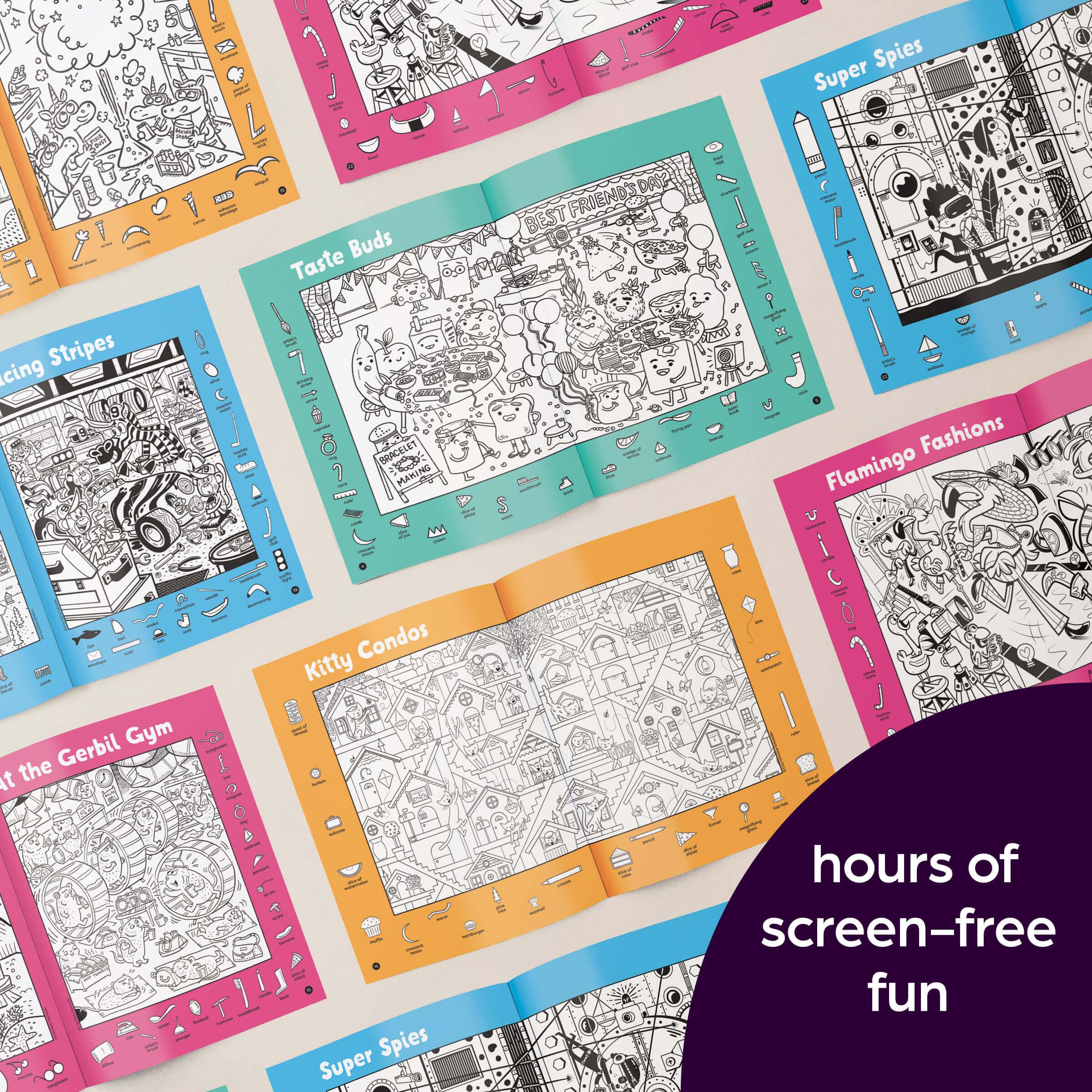 Highlights Hidden Pictures 2026 travel-friendly activity set ideal for road trips and waiting rooms.