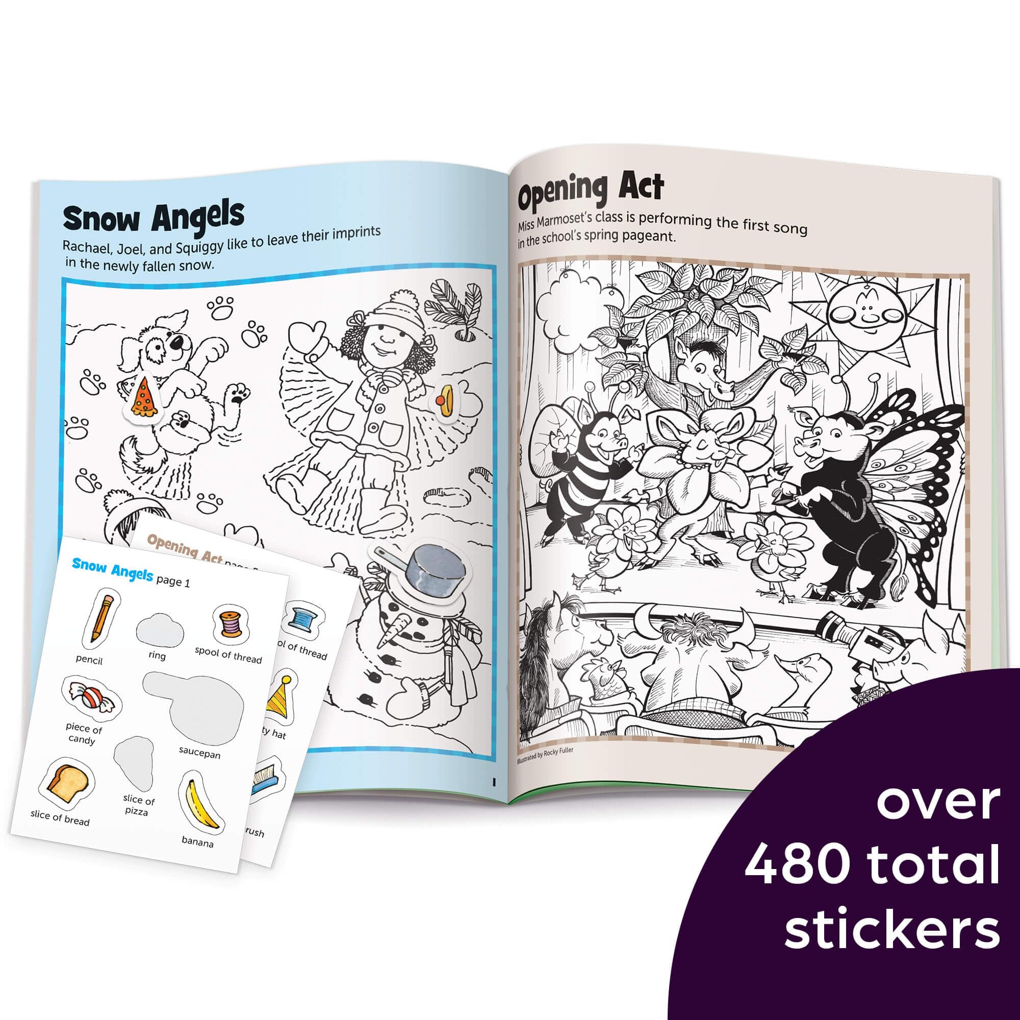 Highlights Hidden Pictures 64-page seek-and-find spread invites curious kids to explore