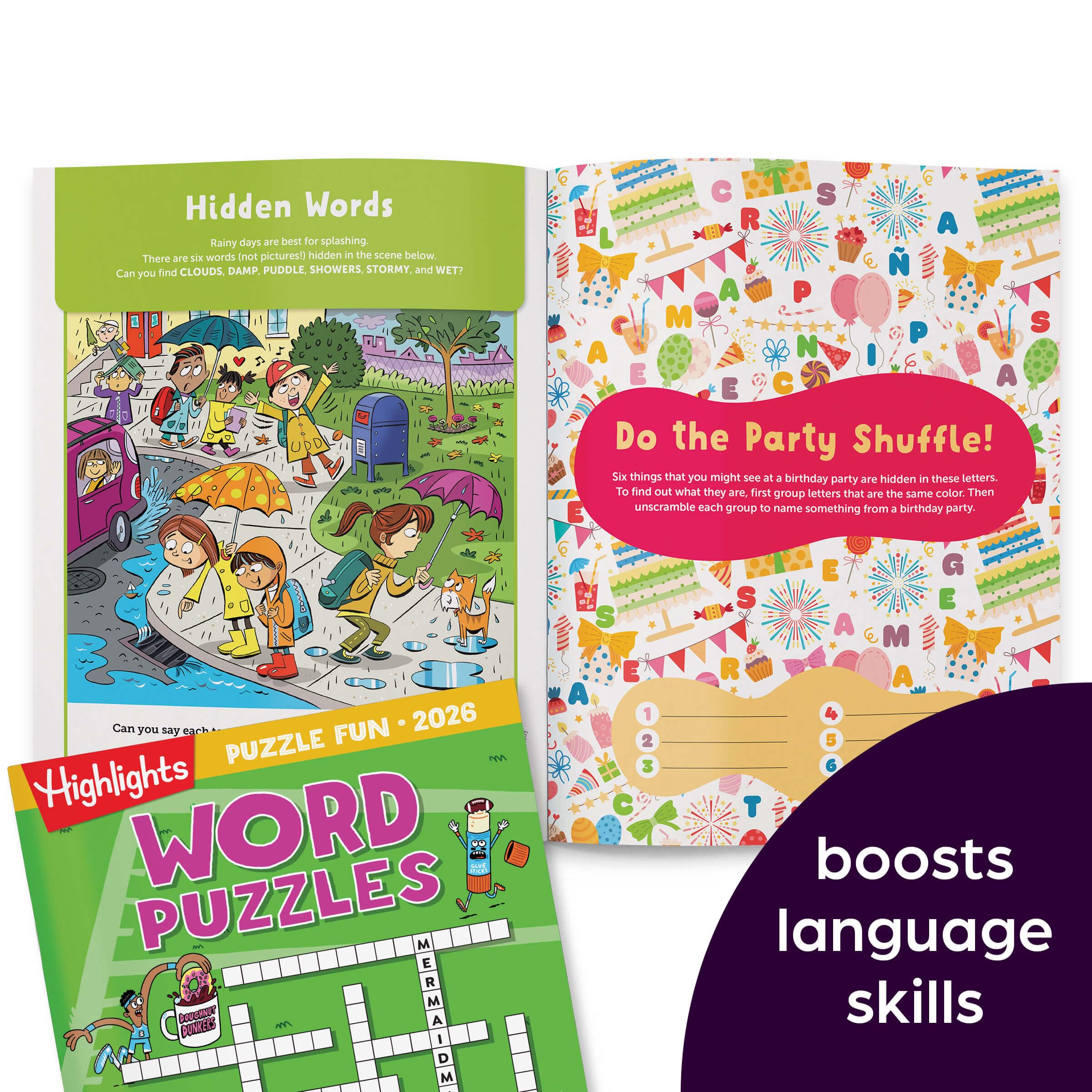 Road trip essential pack featuring Highlights 2026 puzzle books