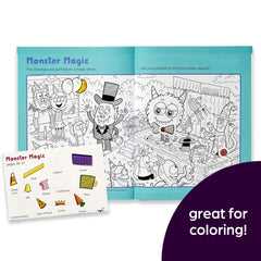 Highlights set packaging features a bonus booklet and extra stickers included.