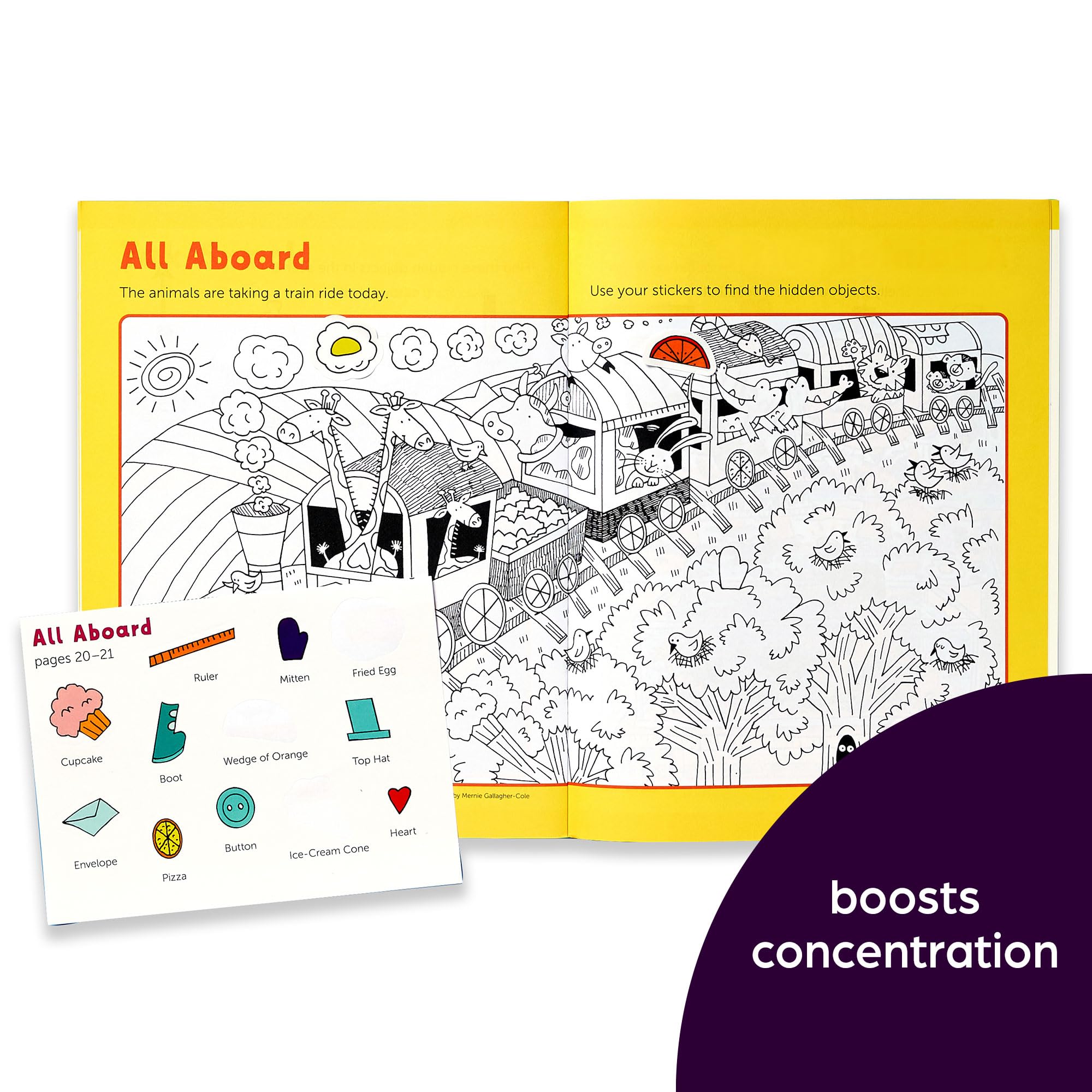 Highlights travel-friendly puzzle pages offer on-the-go entertainment for kids.