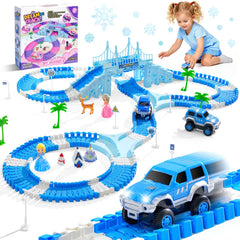Hiketrax Frozen track castle pieces for creative play and imagination.