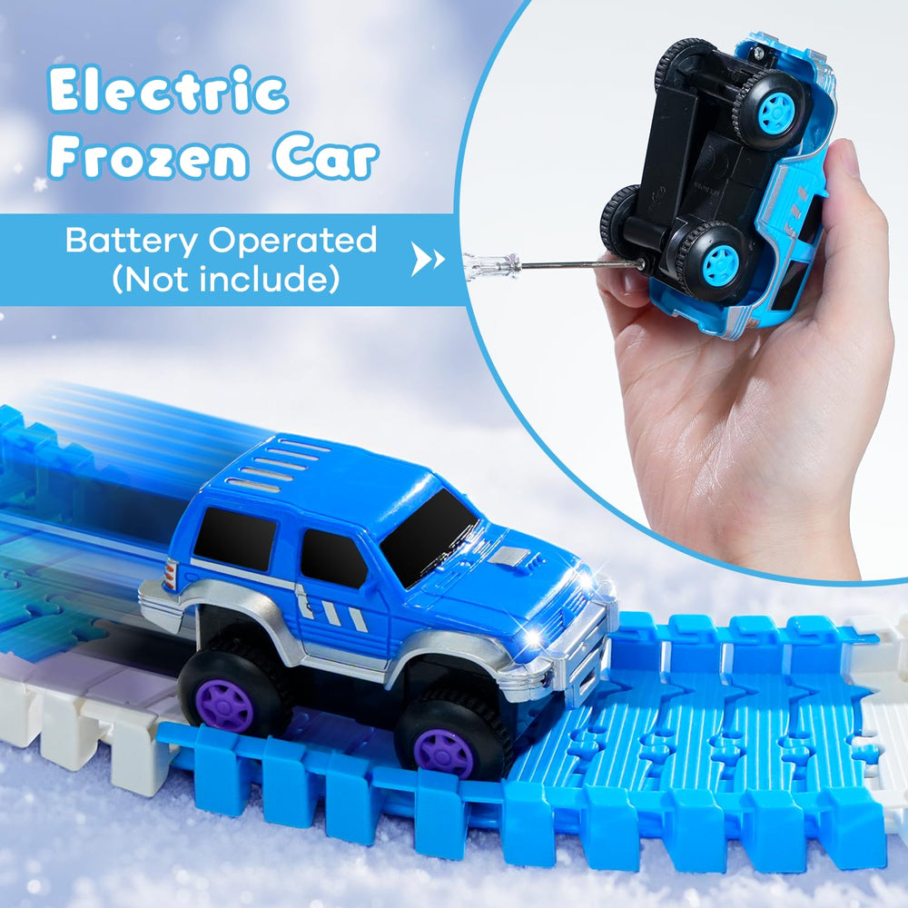 Hiketrax Monster trucks dual-pack adds fast-paced racing and teamwork.