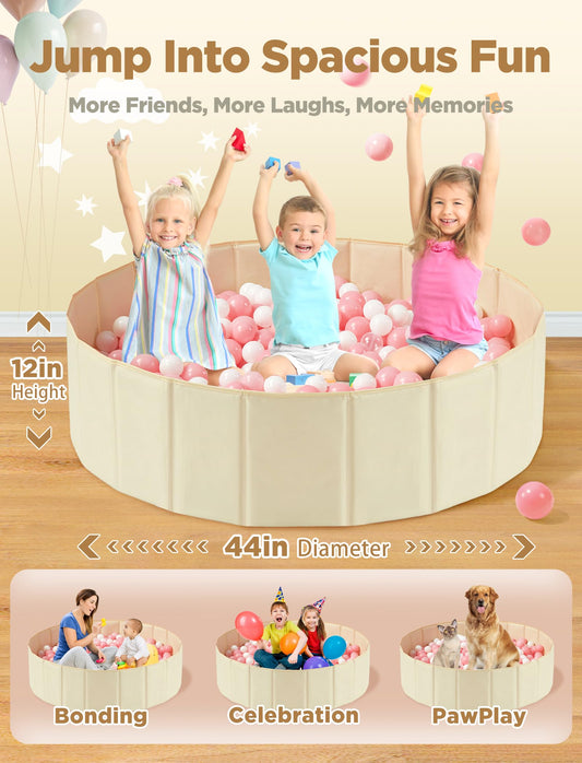 Pop-up playmat with memory steel frame maintains pit shape during play.