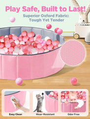 Soft edges of Hikiddy ball pit with durable oxford cloth