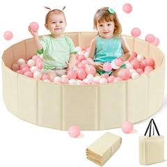 Hikiddy large ball pit with 44-inch diameter offering spacious toddler play area.