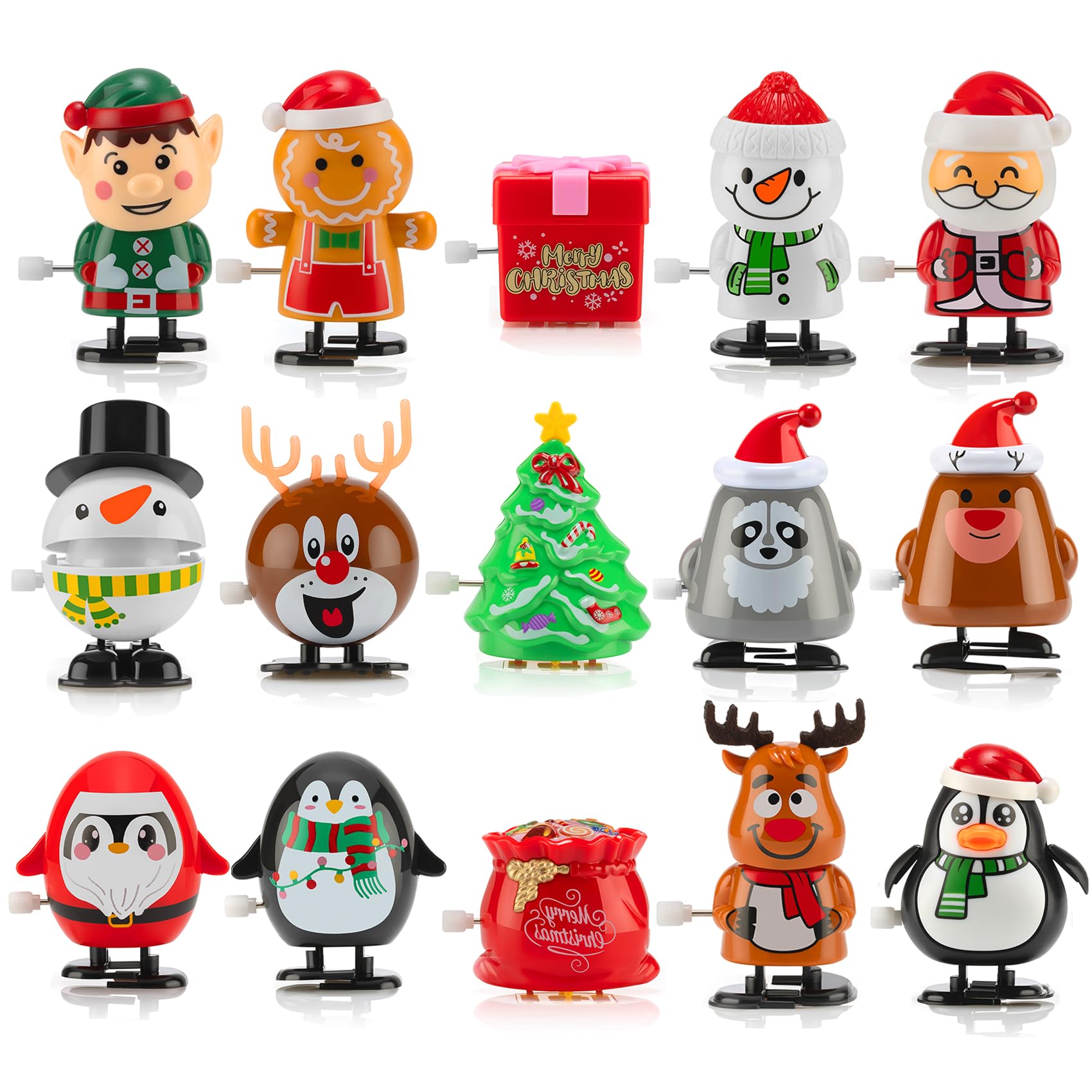 HIKUIBU wind-up Santa Claus toy for Christmas fun and stocking stuffer.