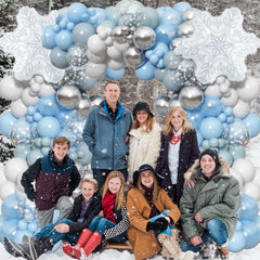 HILAVO dusty blue balloons for soft winter tones