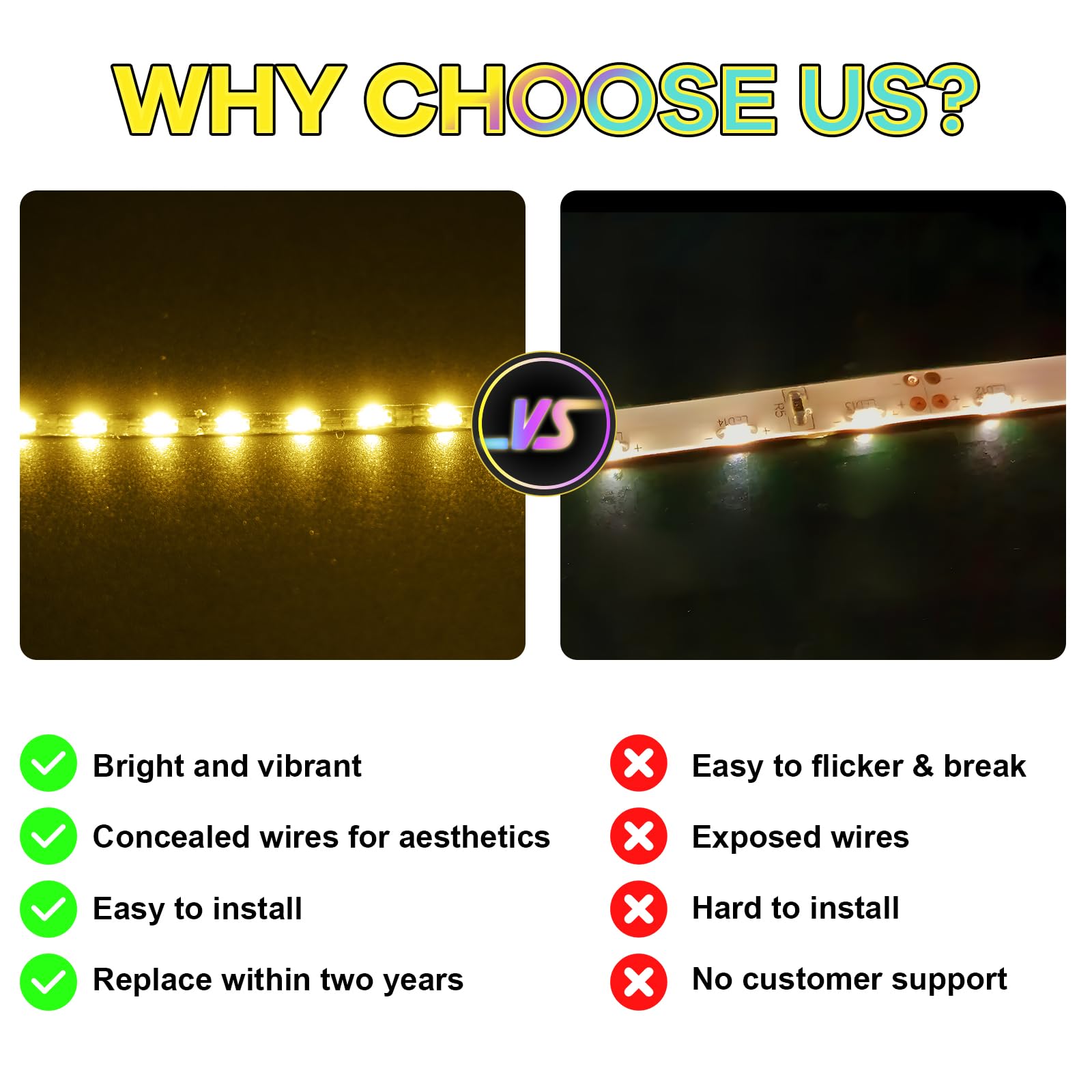 Hilighting LED kit installs quickly with clear instructions