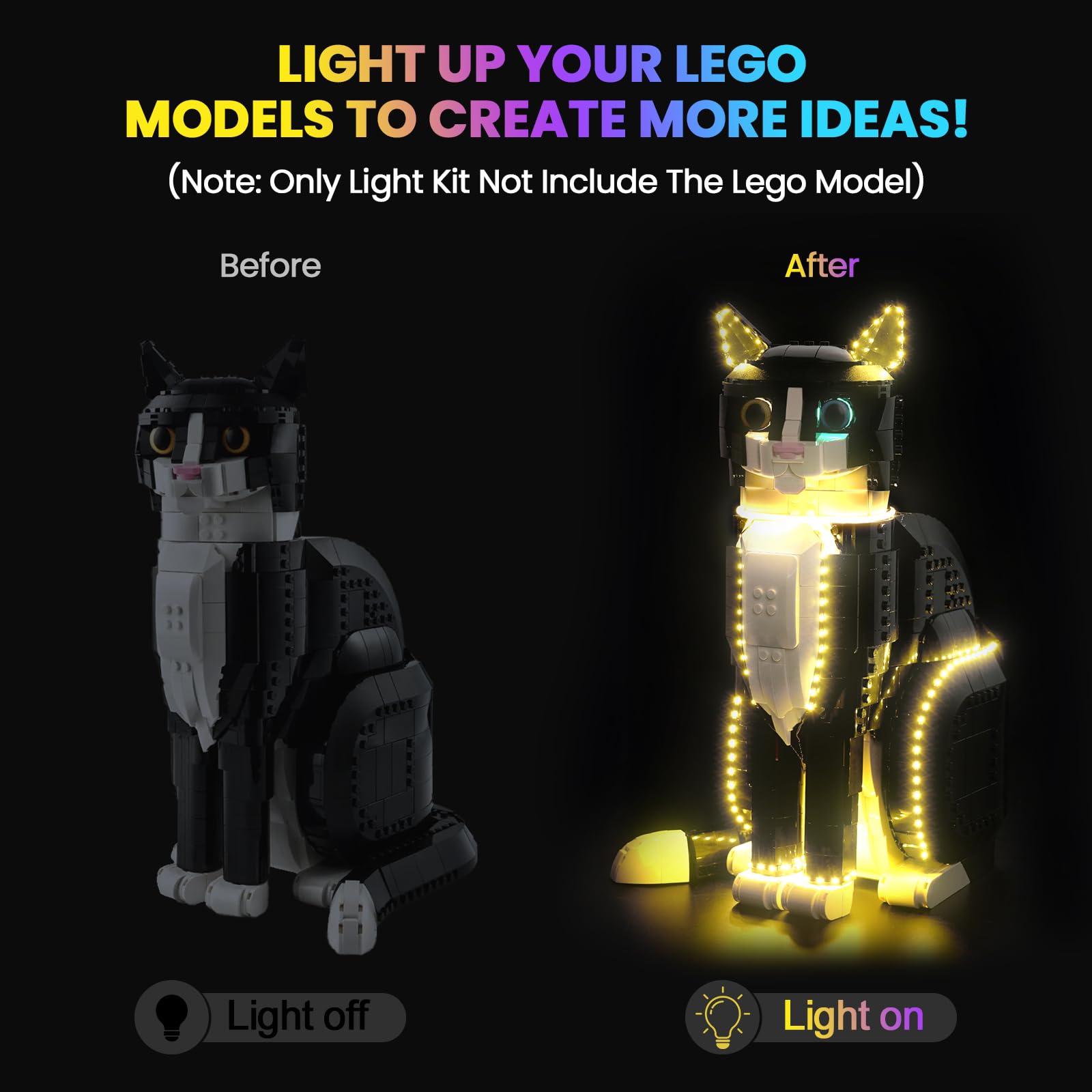 Hilighting light kit USB powered for flexible, safe 5V illumination