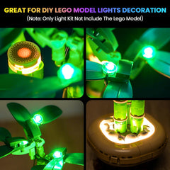 Durable Hilighting materials keep the lights bright on Lego scenes.