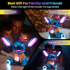 Hilighting LED light kit packaging shown as a thoughtful gift for Lego lovers.