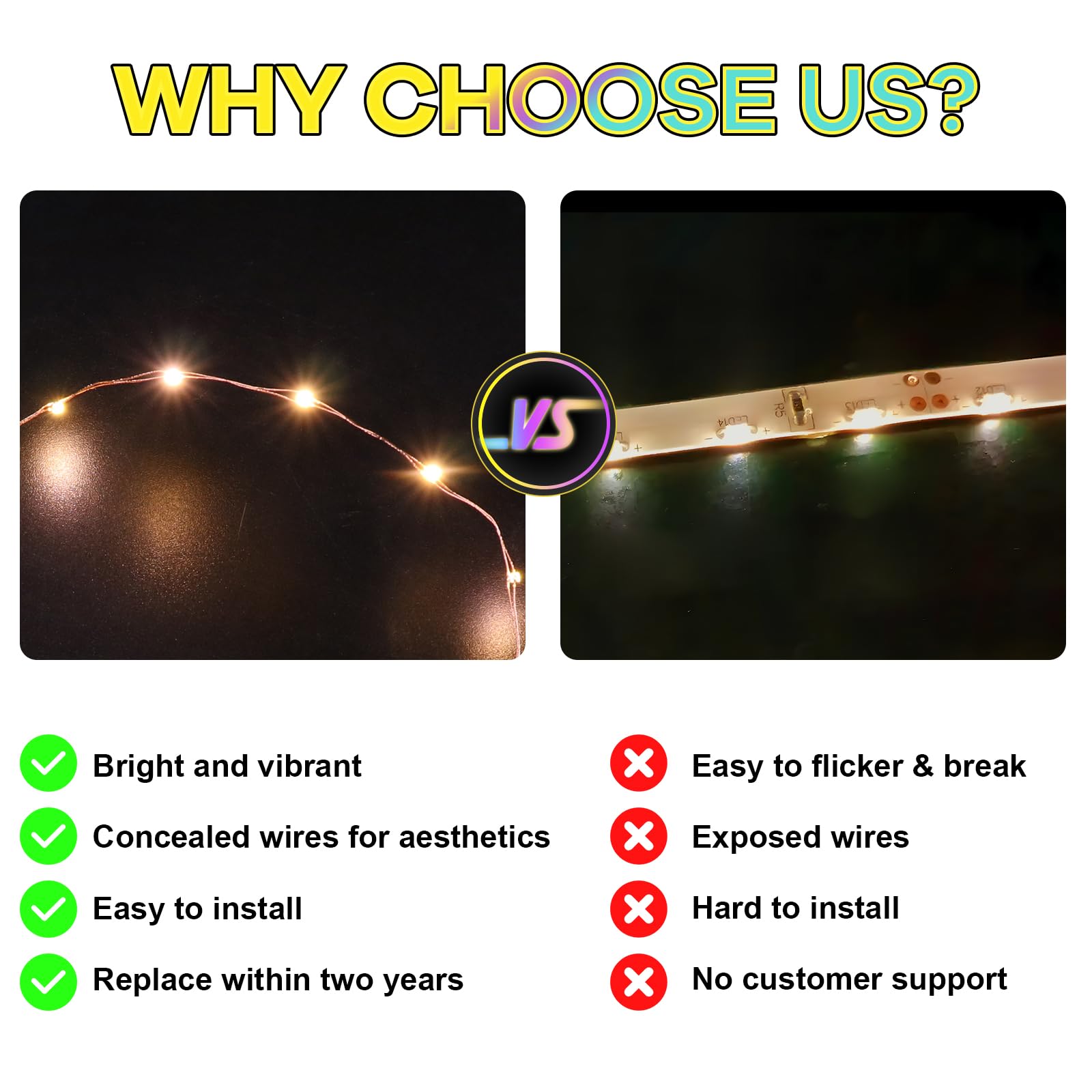 Hilighting LED light kit seven-color flash adds dynamic accents to scenes.
