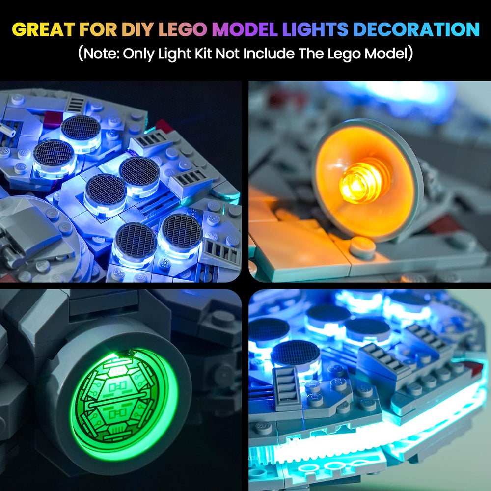 Hilighting LED light kit seven-color flashing creates dynamic ambiance