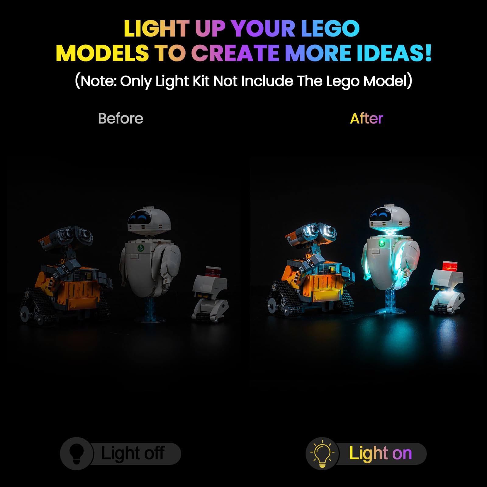 Hilighting LED light kit USB power option for easy setup.
