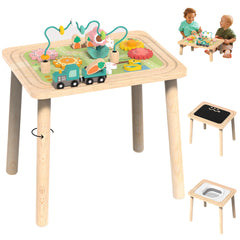 Himold 9-in-1 activity table bead maze for toddlers, engaging fine motor skills