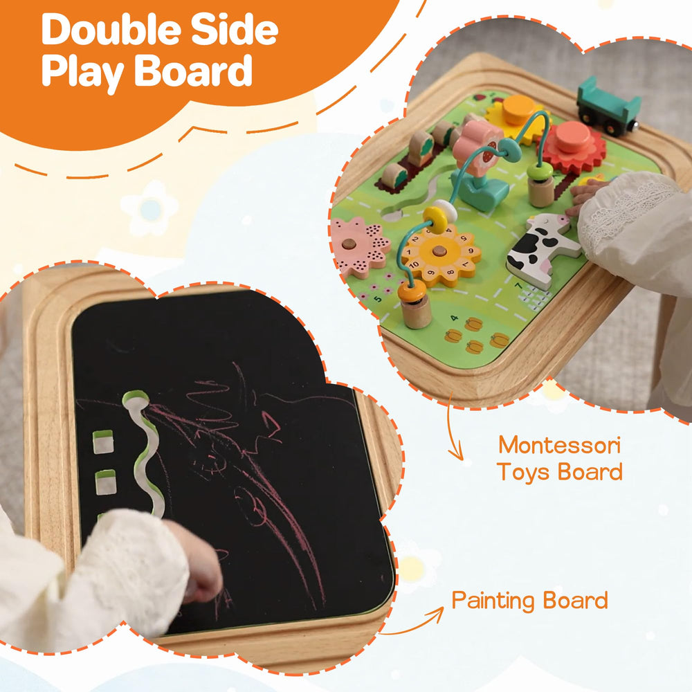 Himold 9-in-1 table shape sorter for early cognitive development