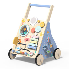 Himold ocean-themed wooden baby walker panel invites exploration and early motor skills