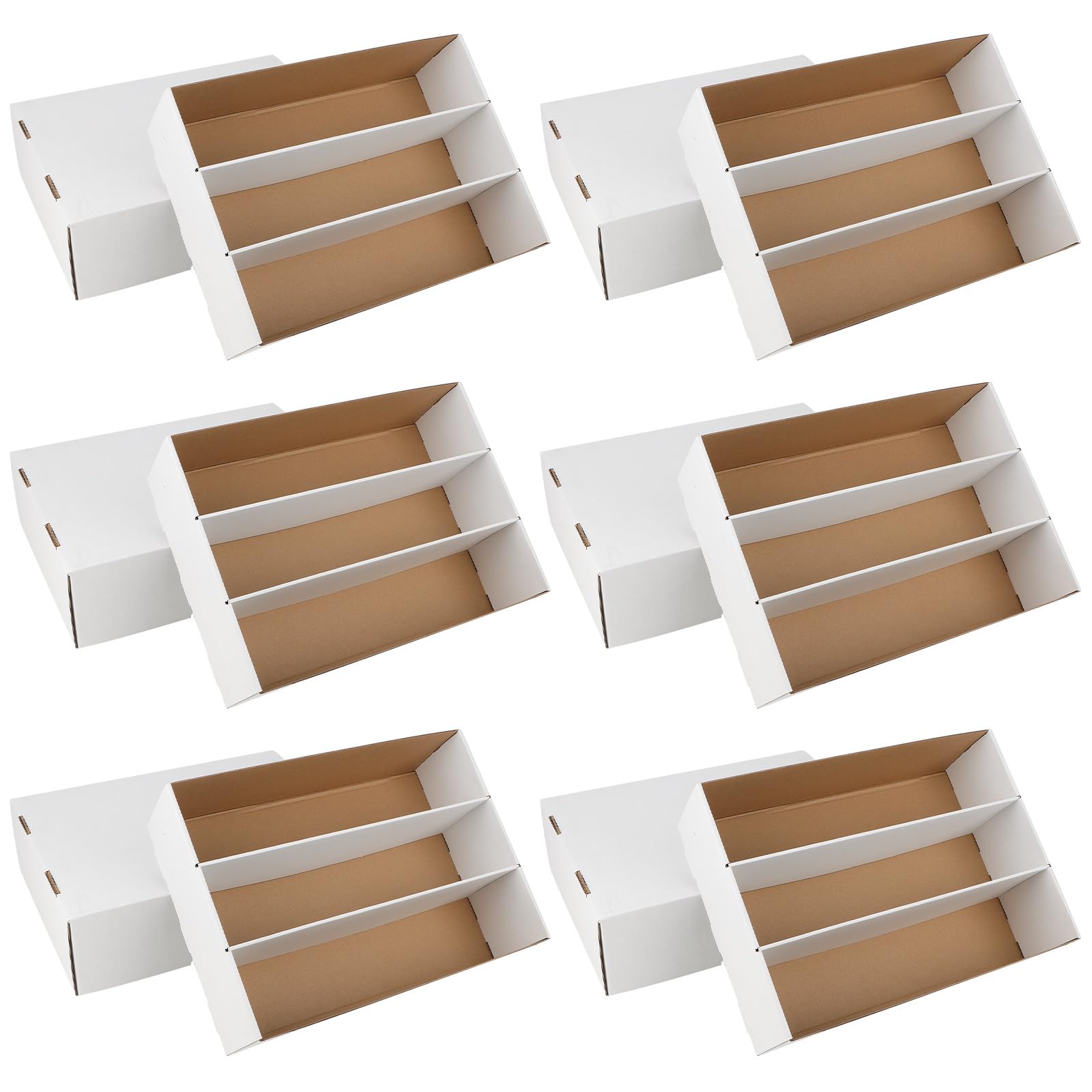 HIMOMO 6-pack trading card storage box, neatly organized.