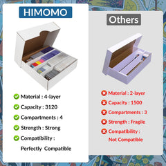 HIMOMO interior compartments displaying card slots for easy access