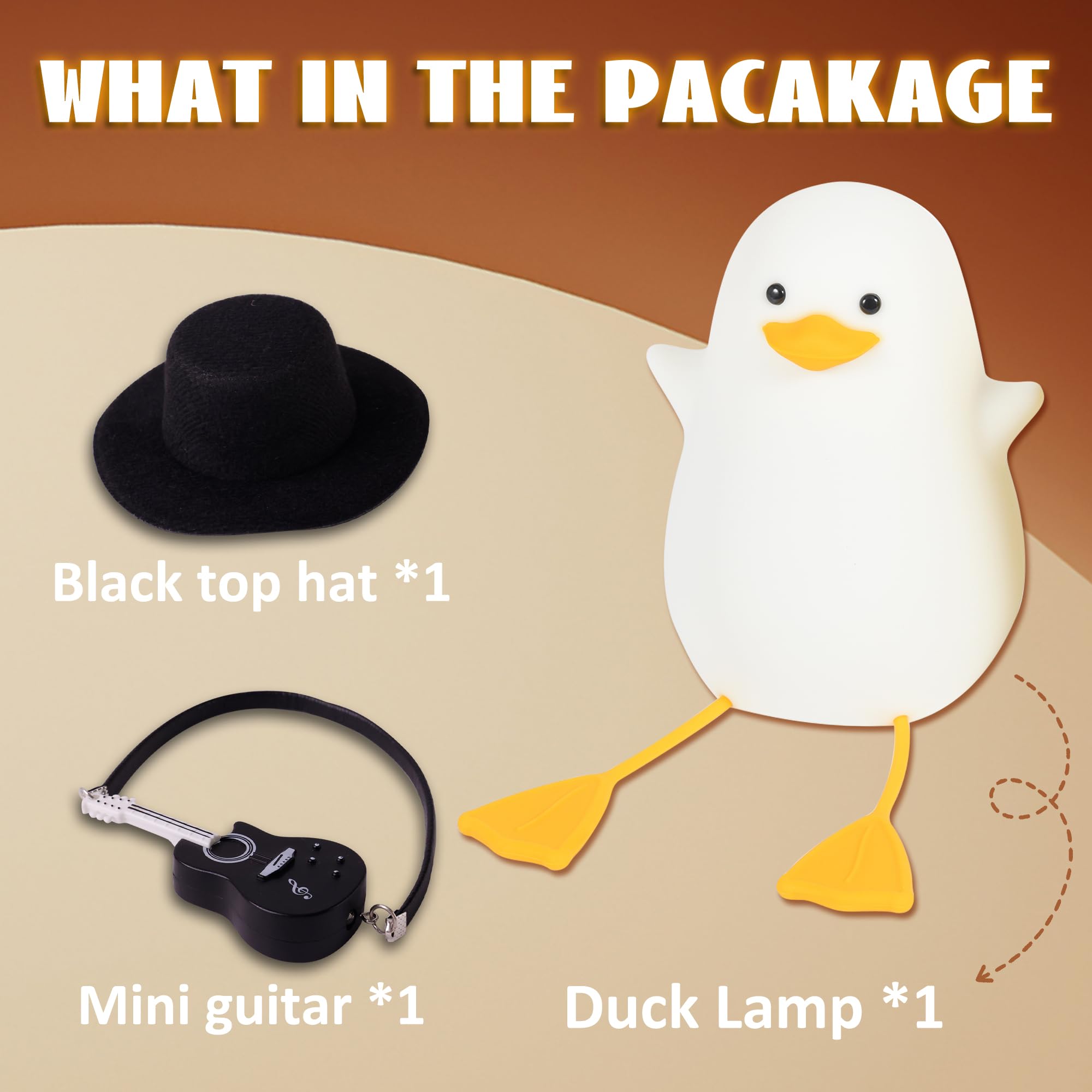 Hinittey Duck Night Light serves as charming tabletop decor with soft illumination