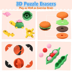 Hinzer erasers mini size 1-2inch compact for easy handling