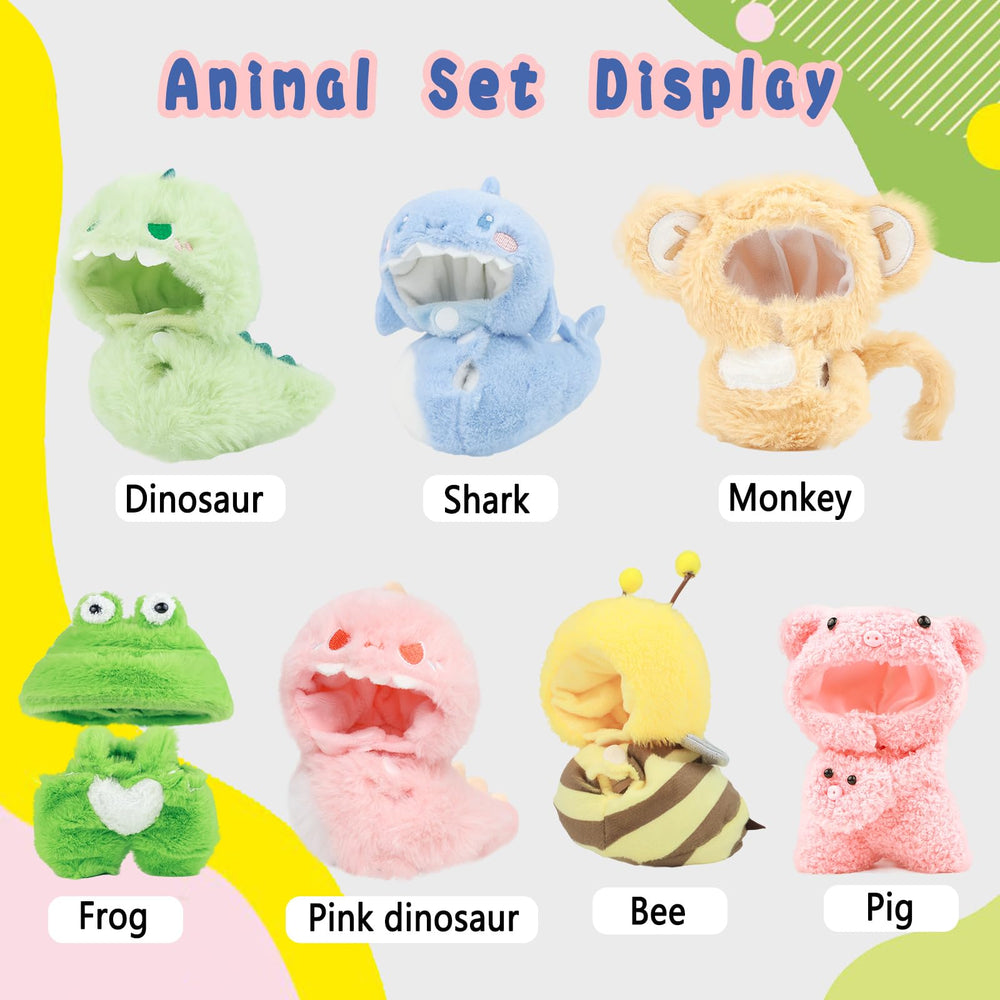 HiOKOU dinosaur doll outfit offers vibrant color and durable stitching for 17cm dolls.