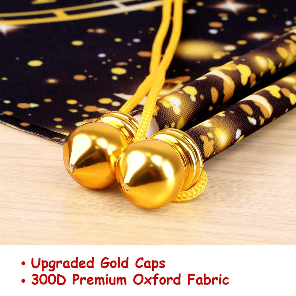 HiParty HD printing delivers vivid gold lettering for elegant NYE decor.