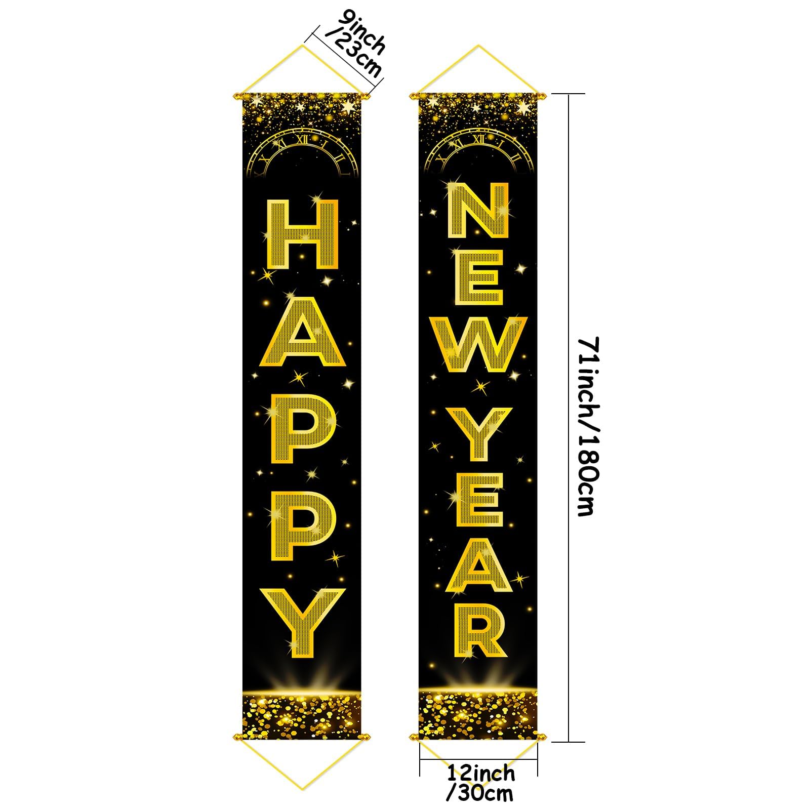 HiParty premium polyester banner, 72x12 inches, durable and reusable for celebrations.