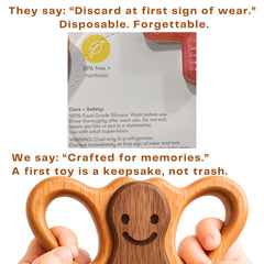HIPPO TOYS unique wood grain ensures one-of-a-kind charm