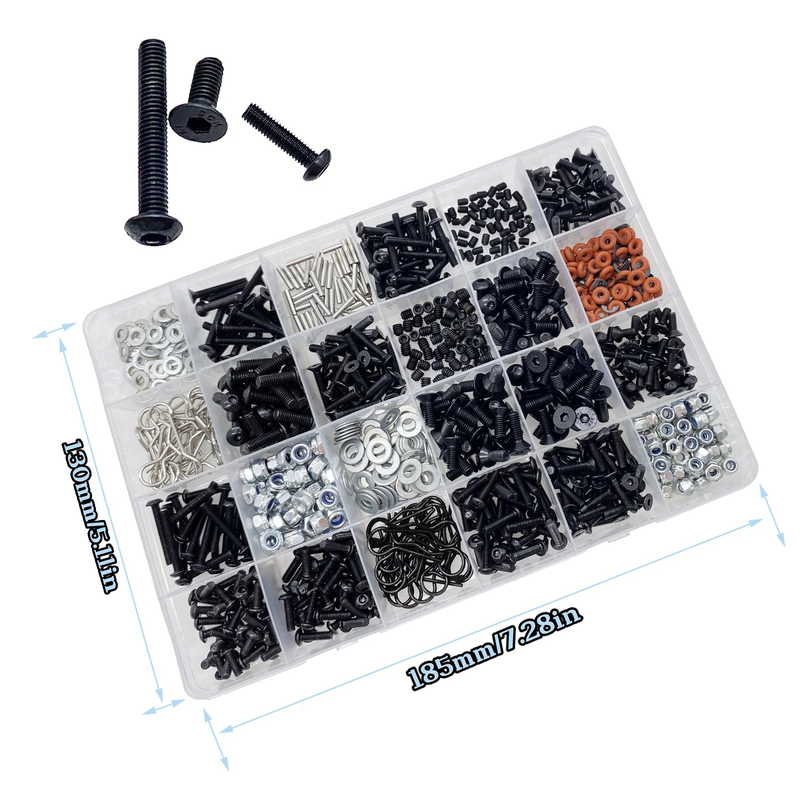 HIQTRADEBYJJ 1000-piece kit supports diverse Traxxas and Axial projects