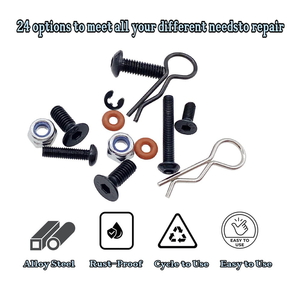 HIQTRADEBYJJ washers and lock nuts secure RC car fittings