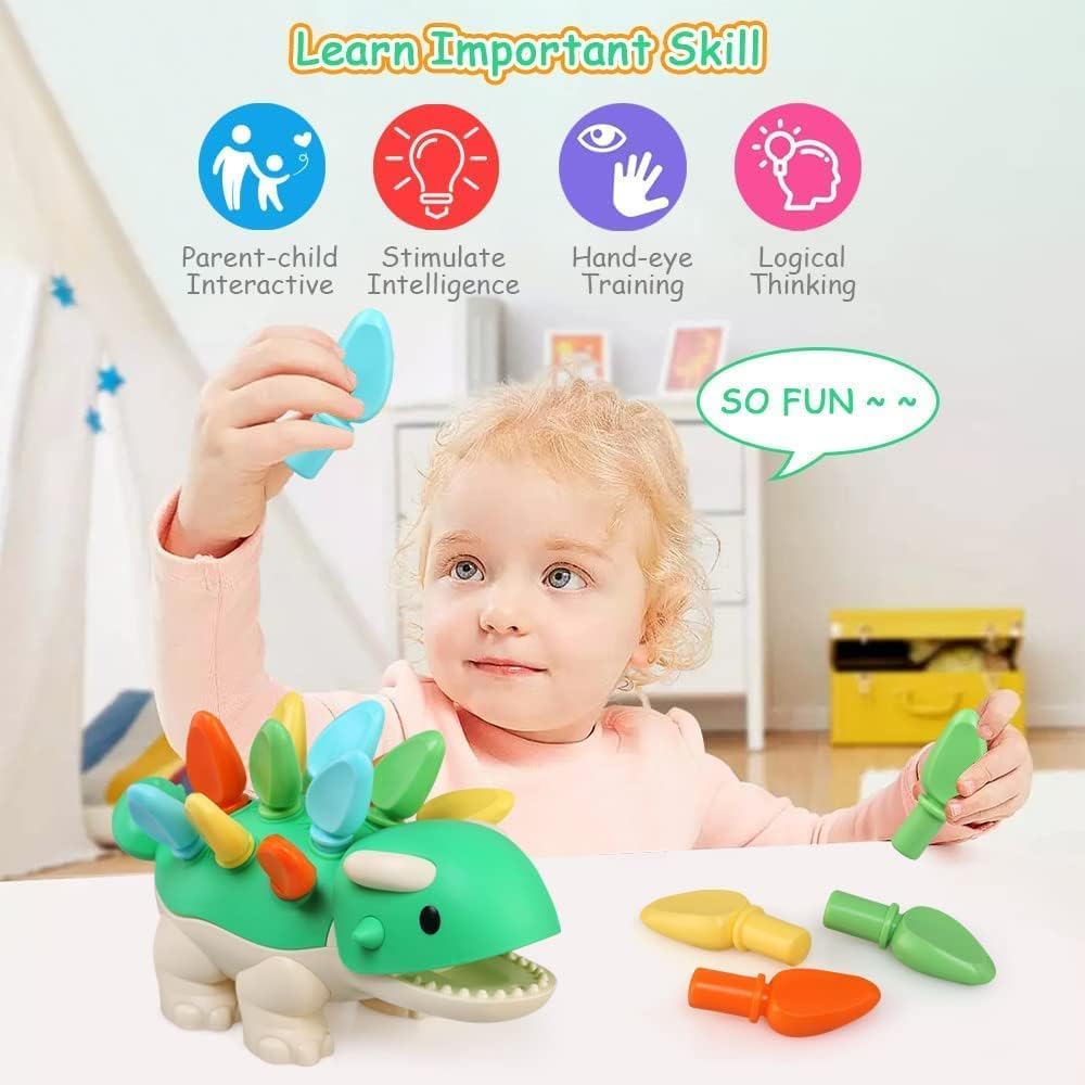 Hirger Spike toy grows with child, from colors and counting to patterns.