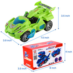Hirger transforming dinosaur car toy kid-friendly playtime promotes independent fun