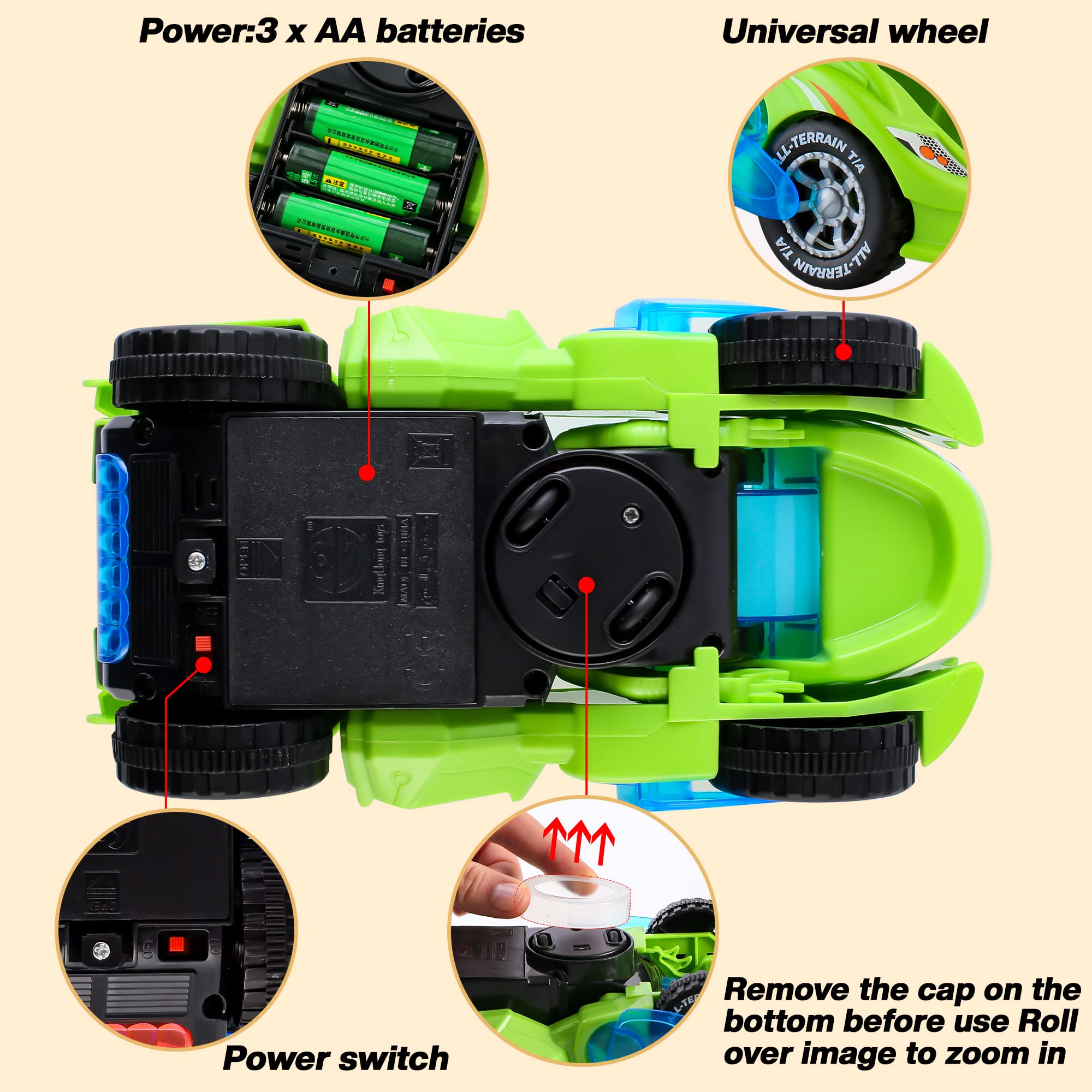 Hirger transforming dinosaur car toy featuring dinosaur roar for imaginative adventures