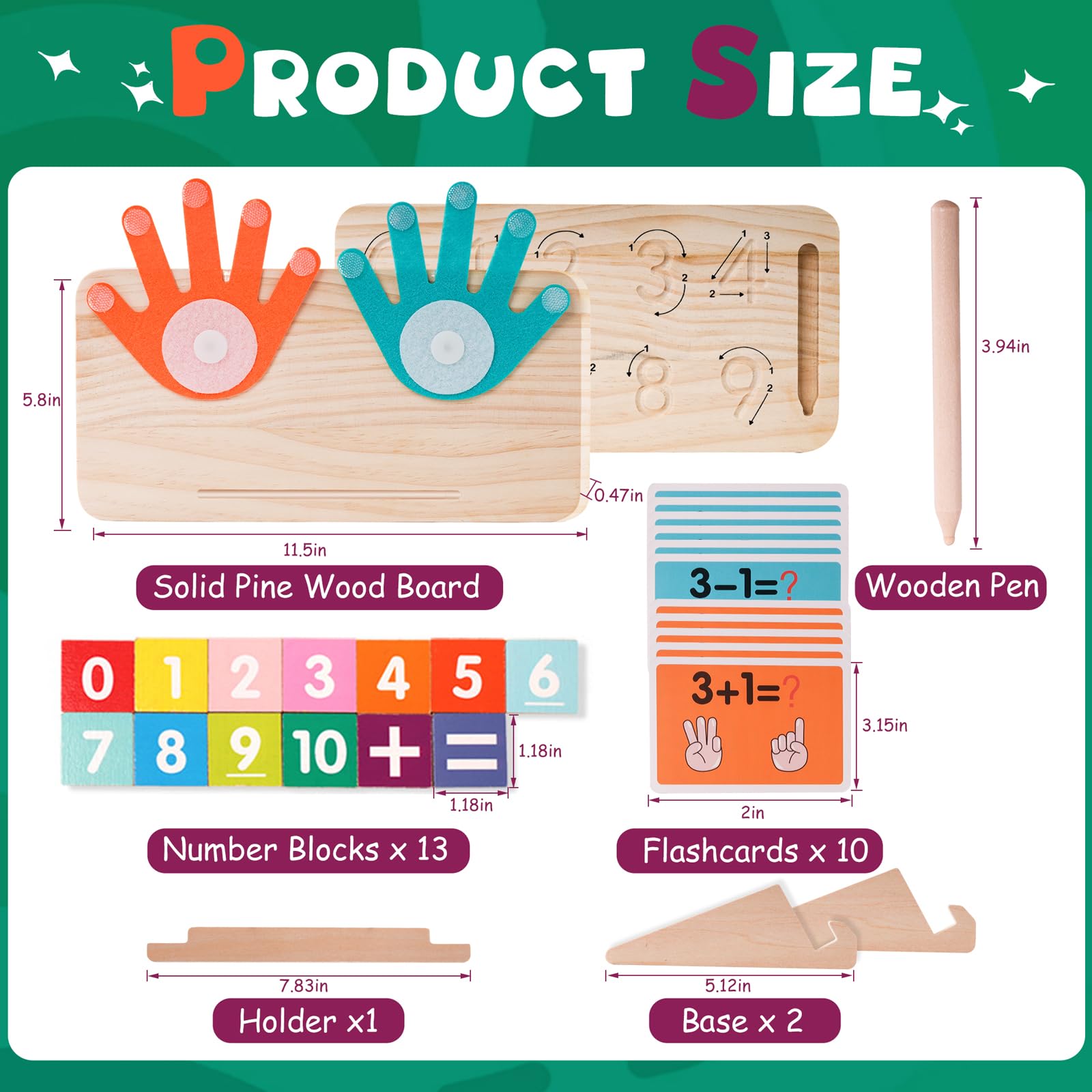 Hirger wooden pen and holder aids drawing and writing practice.